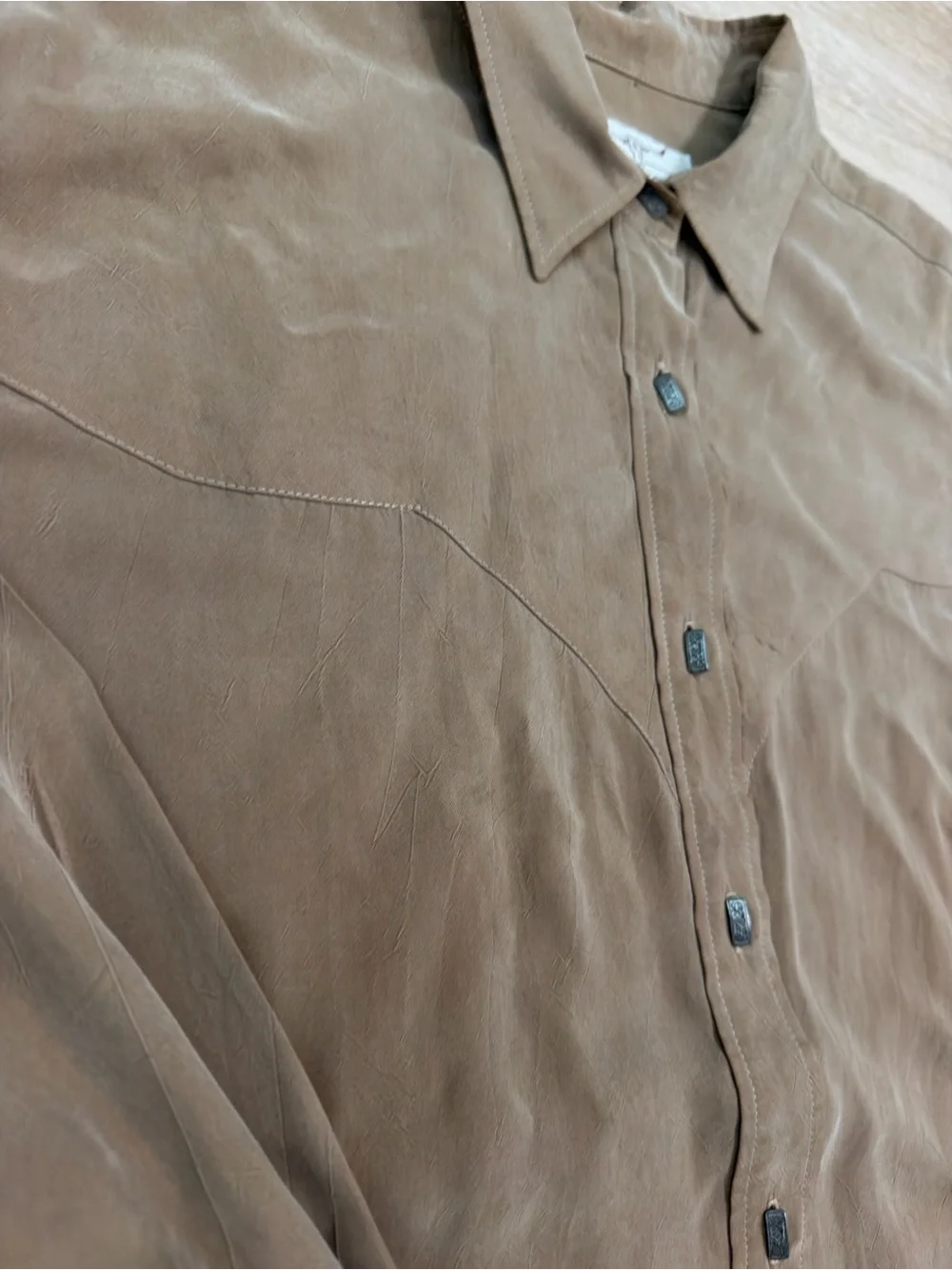 Vtg Longhorn Western Rodeo Button-up (07)